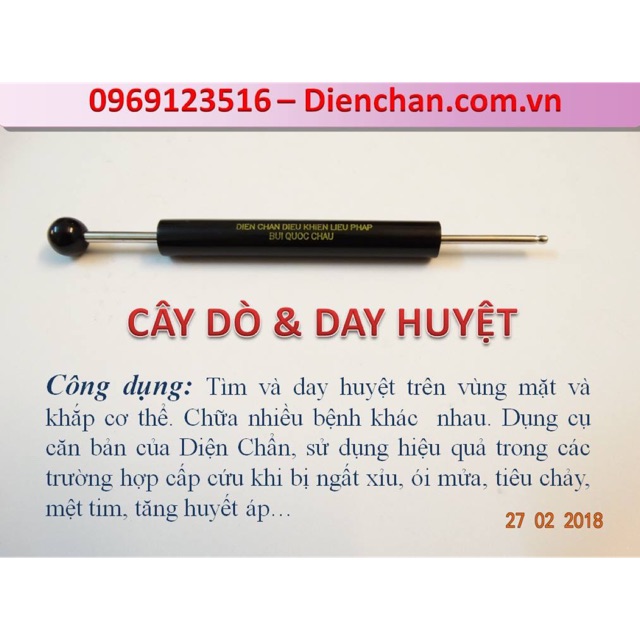Cây dò và day huyệt Diện Chẩn
