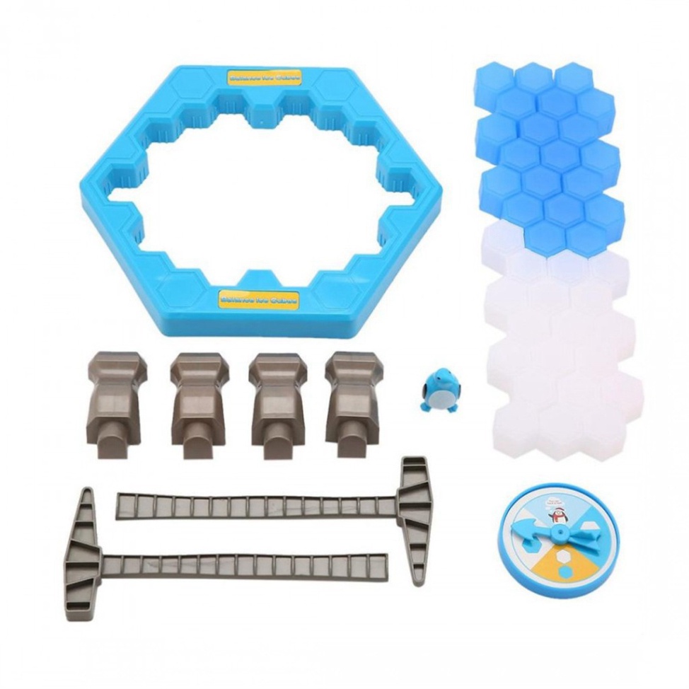 Bộ đồ chơi đập phá ô băng ⚡️𝐌𝐈𝐄̂̃𝐍 𝐏𝐇𝐈́ 𝐒𝐇𝐈𝐏⚡️ Hot Trend, Bẫy chim cánh cụt, an toàn, đồ chơi cho