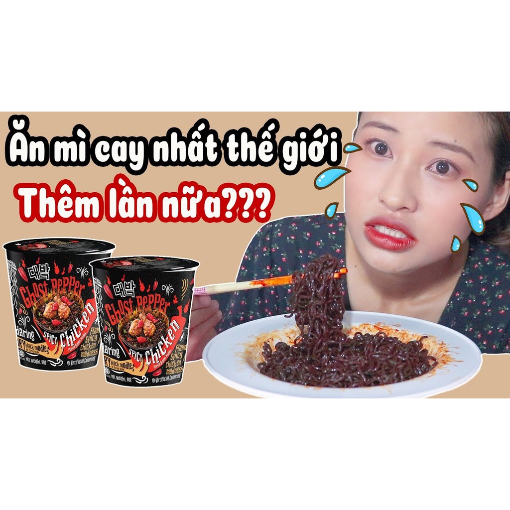 [SIÊU CAY] Mỳ Cay Hàn Quốc Ghost Pepper - Cay Nhất Thế Giới - MÌ LY SIÊU CAY GHOST PEPPER - Mì siêu canh Ghost pepper