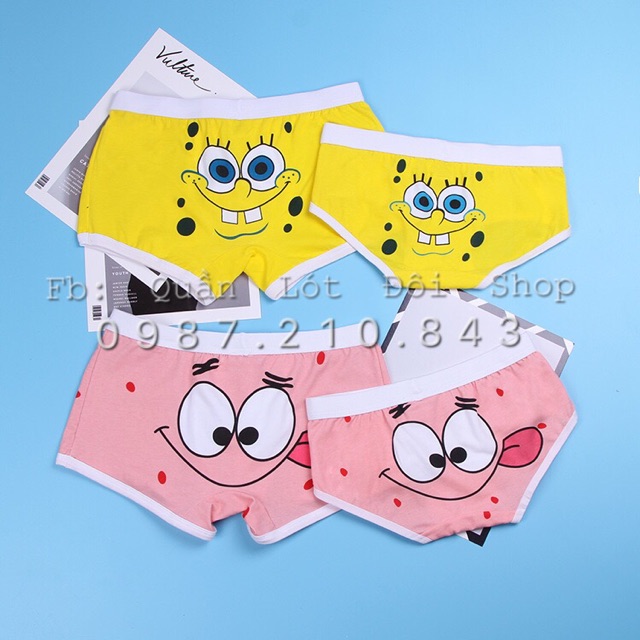 Quần lót đôi hình mặt cười