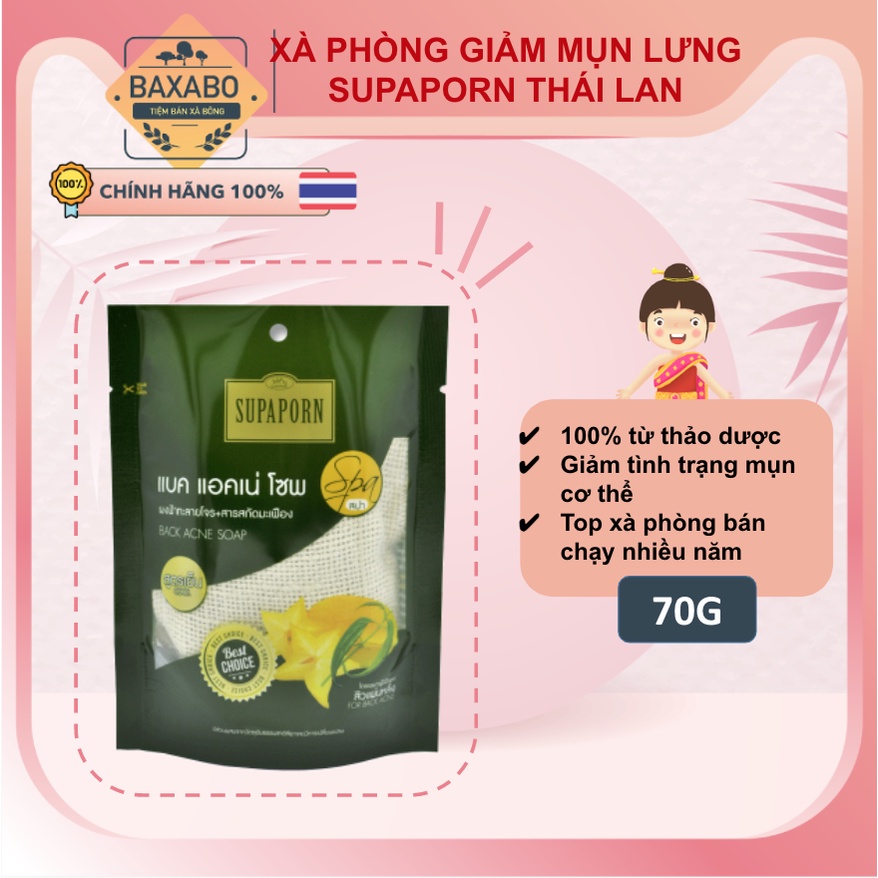 XÀ PHÒNG THẢO DƯỢC SUPAPORN NỘI ĐỊA THÁI LAN - ĐỦ MÙI - HÀNG CHÍNH HÃNG