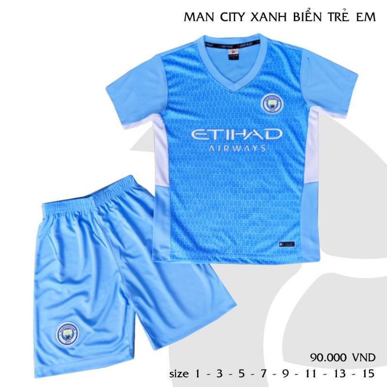 Bộ quần áo đá bóng trẻ em Man City và các CLB hot 2021-2022 , thun Thái cao cấp ( cam kết y 🥇