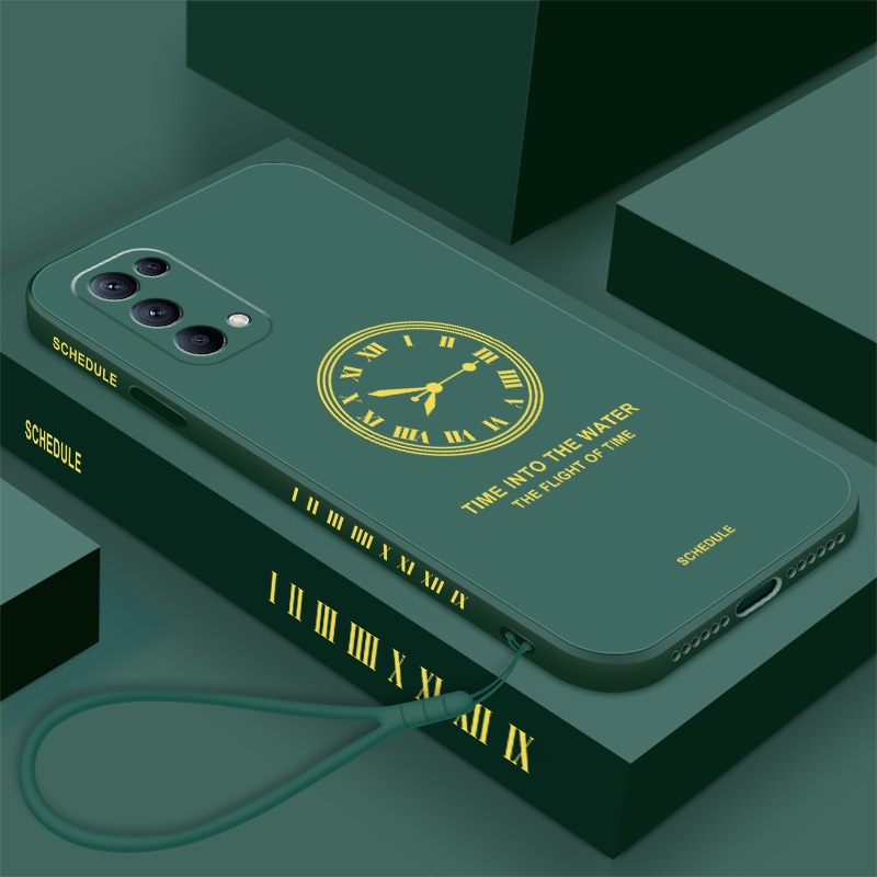Ốp Điện Thoại TPU Silicone Hình Đồng Hồ Cho oppo reno 5 reno 4 reno 3 reno 6 4G reno 6 5G reno2 f