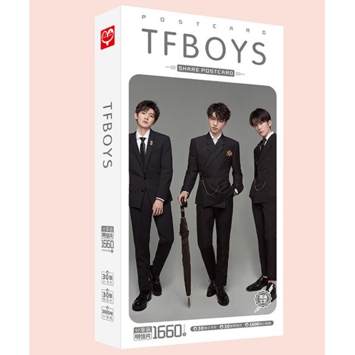 Postcard TFBOYS 1660 tấm có hình dán