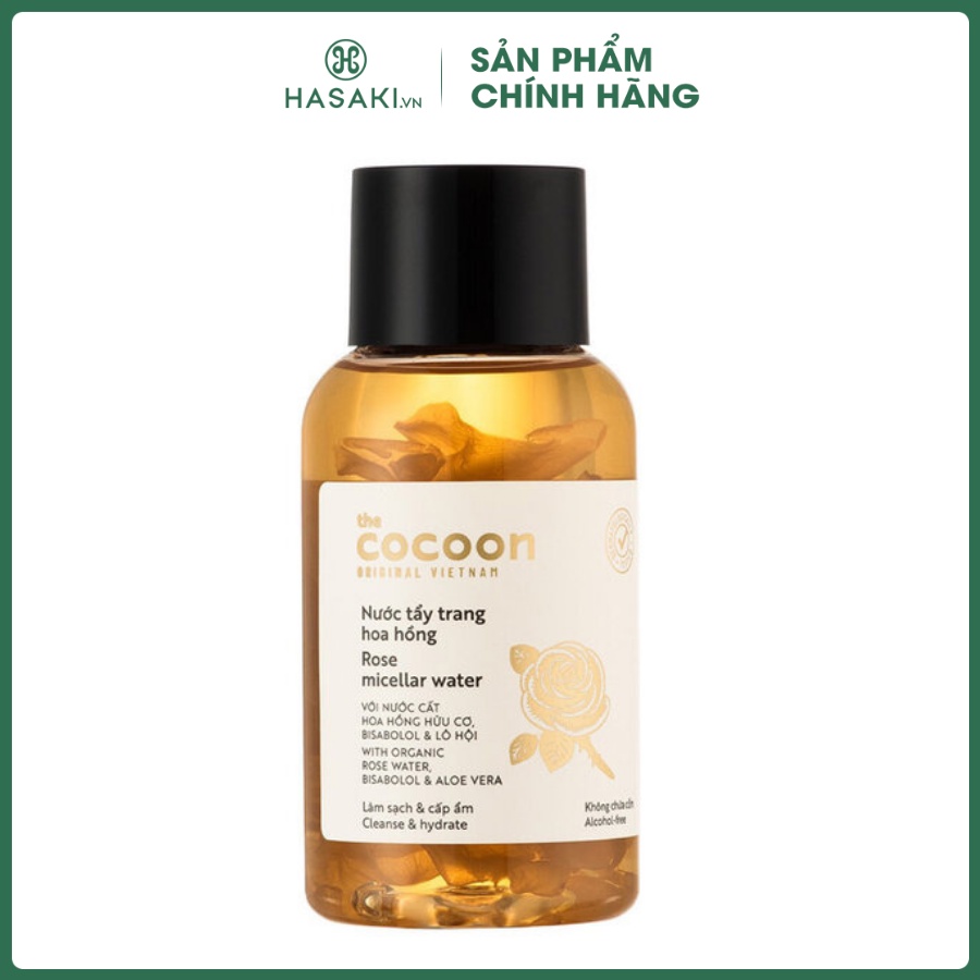 Nước Tẩy Trang Hoa Hồng Cocoon Làm Sạch &amp; Cấp Ẩm Hasaki Sản phẩm chính hãng
