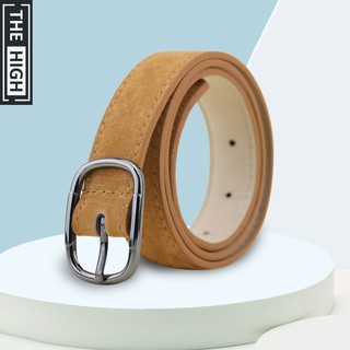 Thắt lưng da nữ The High, da thật mềm mại sang trọng, dây da 3 lớp, may viền 2cm