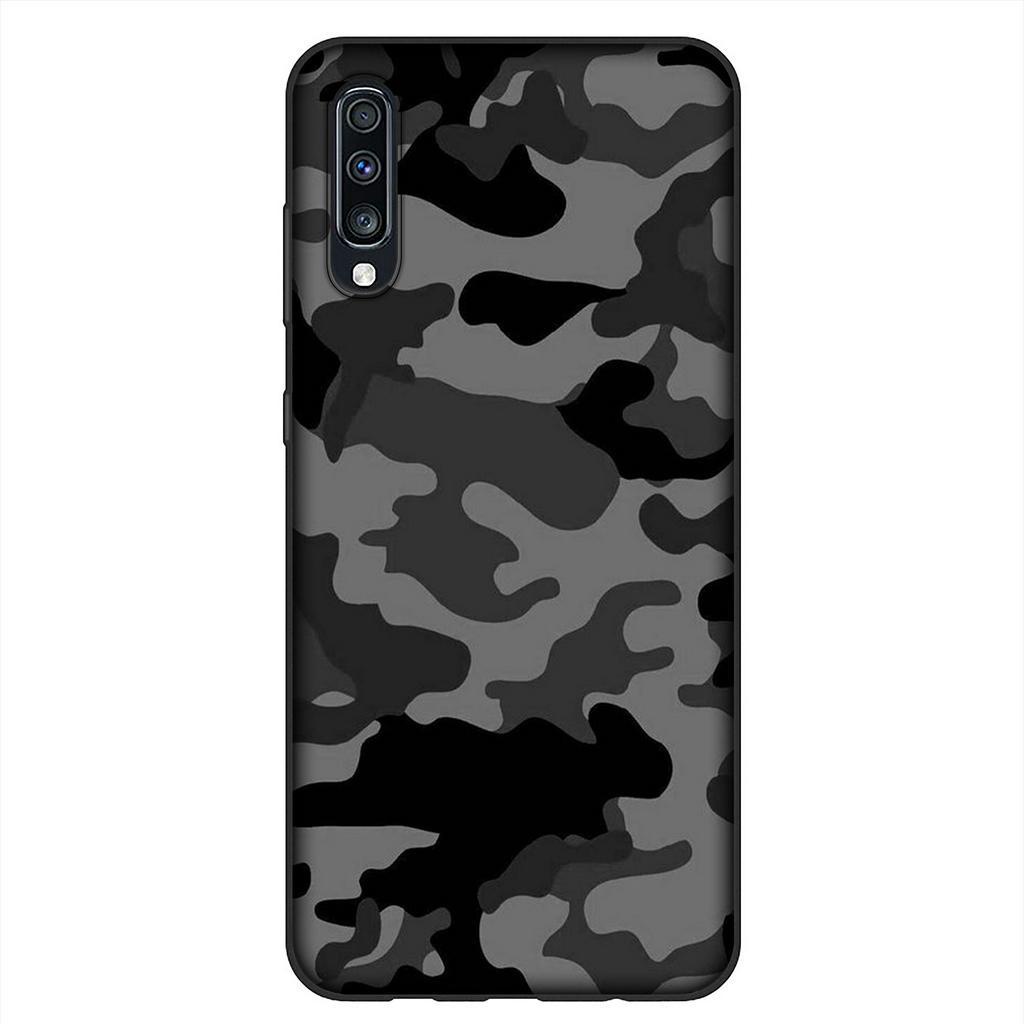 Ốp điện thoại silicon họa tiết camo cho Samsung Galaxy S21 Ultra S8 Plus M31 M51 A11 A31 A51 S21+ S8+ S21Plus