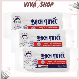 Bông gòn y tế bạch tuyết 25g - 100g /bông bạch tuyết