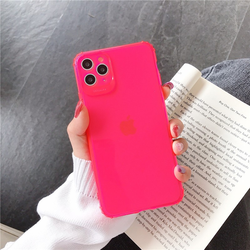 Ốp điện thoại nhựa silicon màu trơn đơn giản cho Iphone 12 Mini 11 11pro Max X Xs Max Xr 7 8 Plus 6s 6 Se | BigBuy360 - bigbuy360.vn