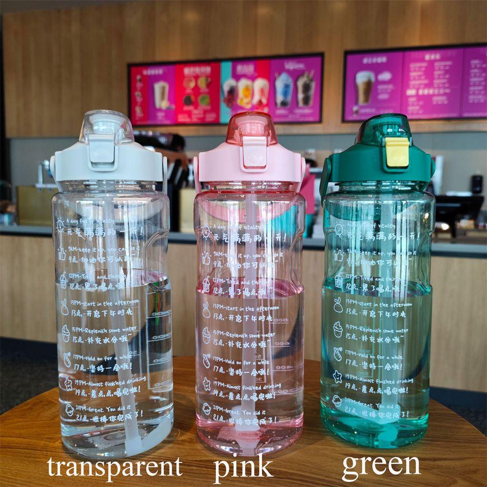PISTA Bình Nước 2000ml Kèm Ống Hút Kích Cỡ Lớn Phù Hợp Cho Mùa Hè
