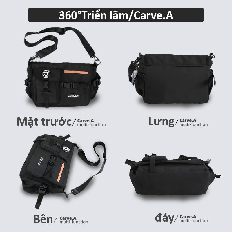 Carve.a Store Túi Đeo Chéo Vai Chống Thấm Nước Chống Trộm Dành Cho Nam