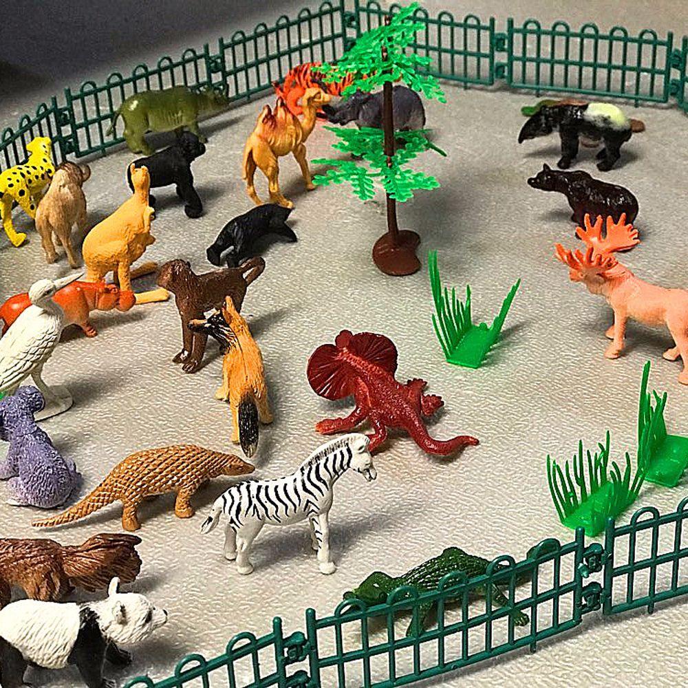 Set 53 Mô Hình Động Vật Hoạt Hình Mini Cho Bé
