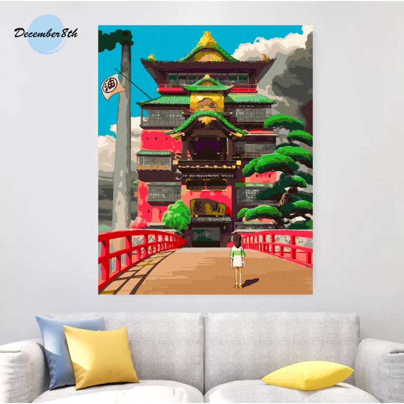 Tranh tô màu theo số Tranh sơn dầu số hóa December8th Chihiro CHR