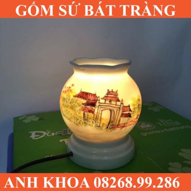 Đèn xông tinh dầu size nhỏ - Gốm sứ Bát Tràng Anh Khoa
