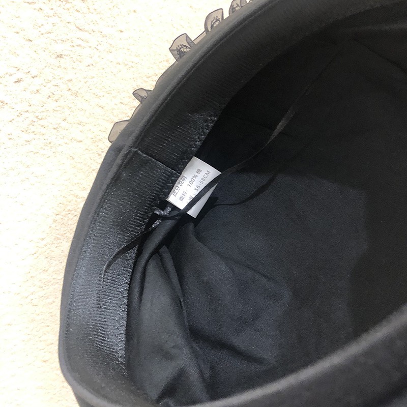 Mũ Beret Thêu Hình Bướm Màu Đen Phong Cách Hàn Quốc Thời Trang Xuân Hè Cho Nữ