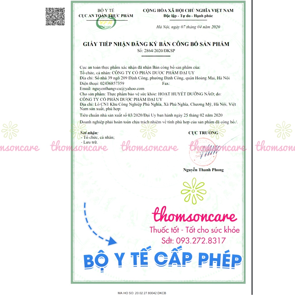 HOẠT HUYẾT DƯỠNG NÃO APCO  - APCO