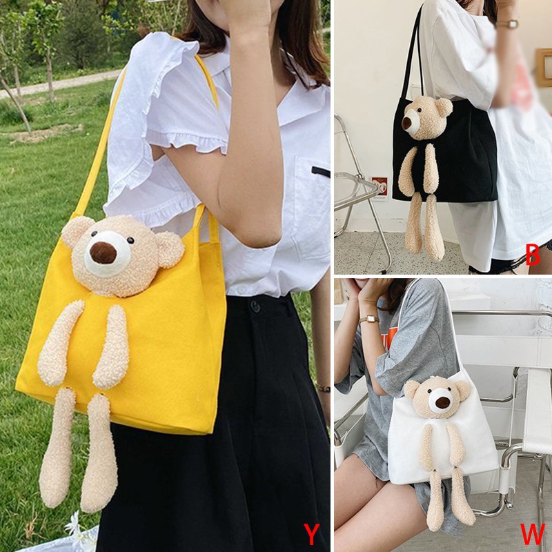 Túi Xách Nữ Túi Canvas Đeo Vai Phong Cách Hàn Quốc Cho Nữ