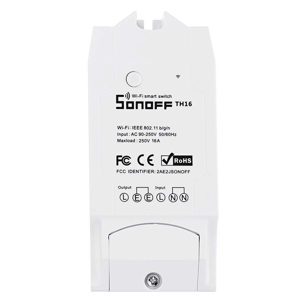 (Bản mới 2021)Công Tắc Wifi Sonoff TH16A 3500w Công Suất Lớn Hẹn Giờ Bật Tắt Điều Khiển Từ Xa