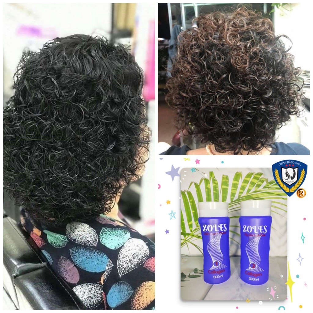 Uốn Lạnh Collagen Zoles mùi thơm căng sóng 500mlx2