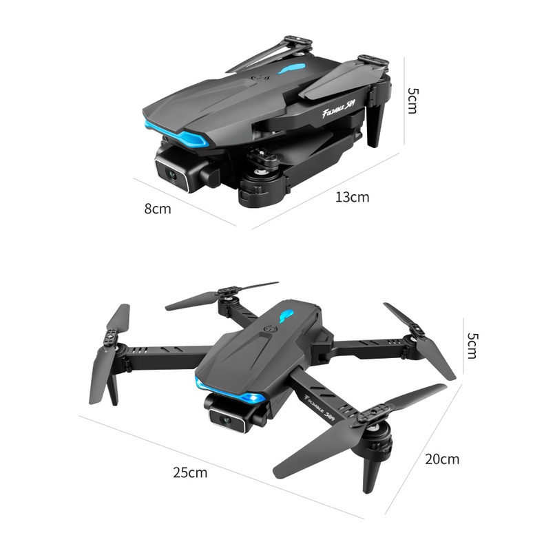 Flycam mini 4k máy bay điều khiển từ xa S89 camera kép 4k quay phim chụp ảnh kết nốt điện thoại