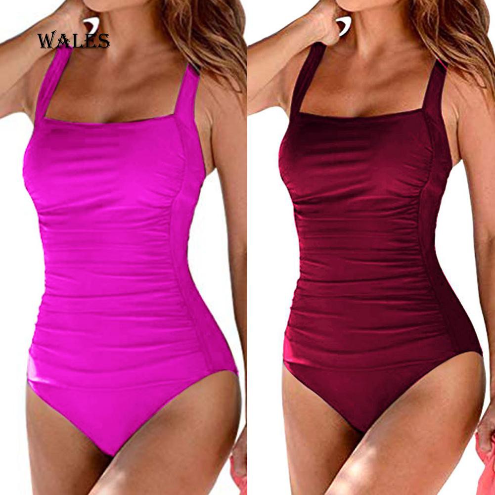 Đồ tắm một mảnh trơn màu phong cách quyến rũ dành cho nữ | BigBuy360 - bigbuy360.vn