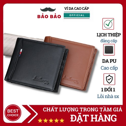 Ví Da Nam Gập Ngang Cầm Tay Mini Cao Cấp Giá Rẻ Bóp Nhỏ Gọn Da Mềm Đep Đựng Tiền Đựng Thẻ Chính Hãng Nhiều Ngăn Đút Túi