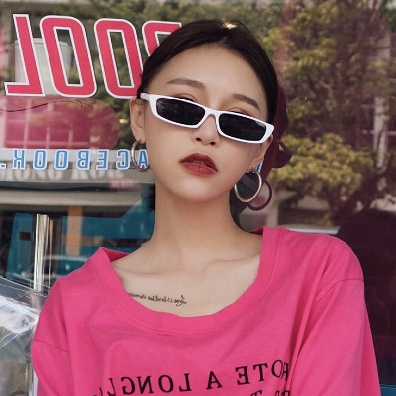 Kính mát/Kính râm nam nữ gọng chữ nhật phong cách retro streetwear J82