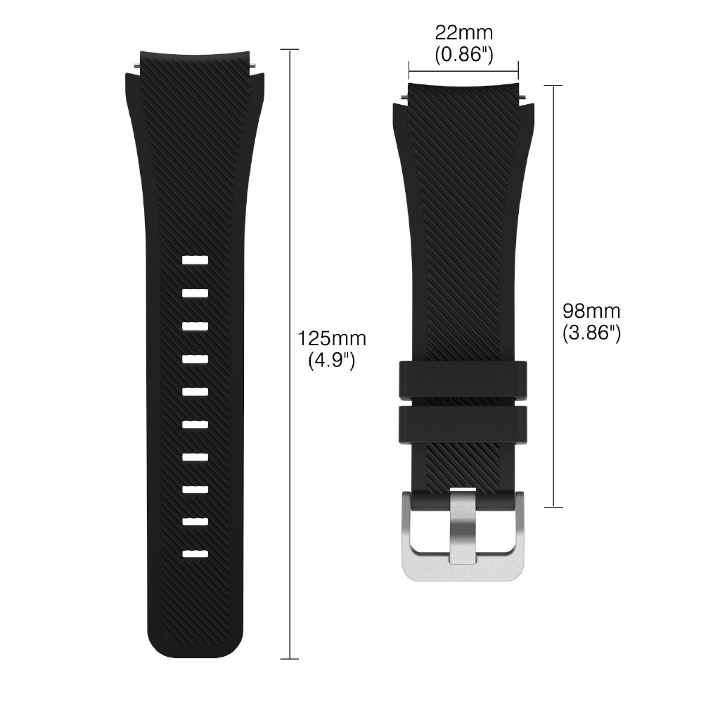Dây Đeo Silicon 46Mm Cho Đồng Hồ Thông Minh Samsung Galaxy Watch