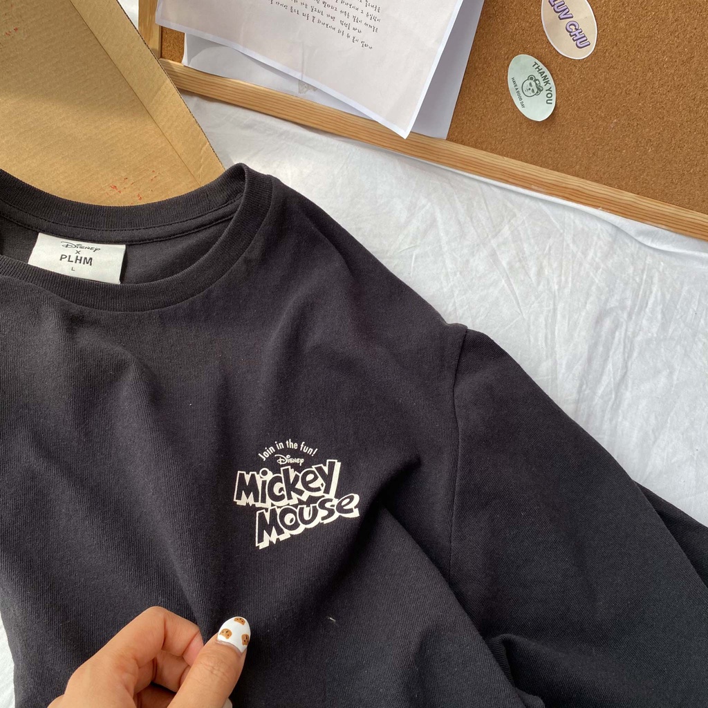 Áo thun Tay Lỡ PolhamxDisney Chính Hãng In Hoạ Tiết 100% Cotton Form Rộng Thoáng Mát | BigBuy360 - bigbuy360.vn