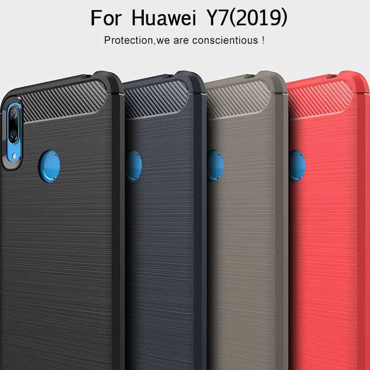 Ốp lưng điện thoại thời trang bằng Silicone mềm chống sốc cho Huawei Y7 2019 Huawei Y7 2019 6.26"