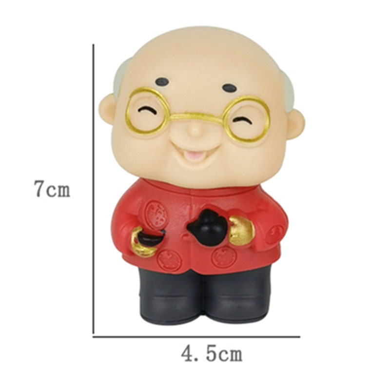 Búp Bê Trang Trí Bánh Cupcake Hình Ông Bà Dễ Thương Ấm Áp DIY