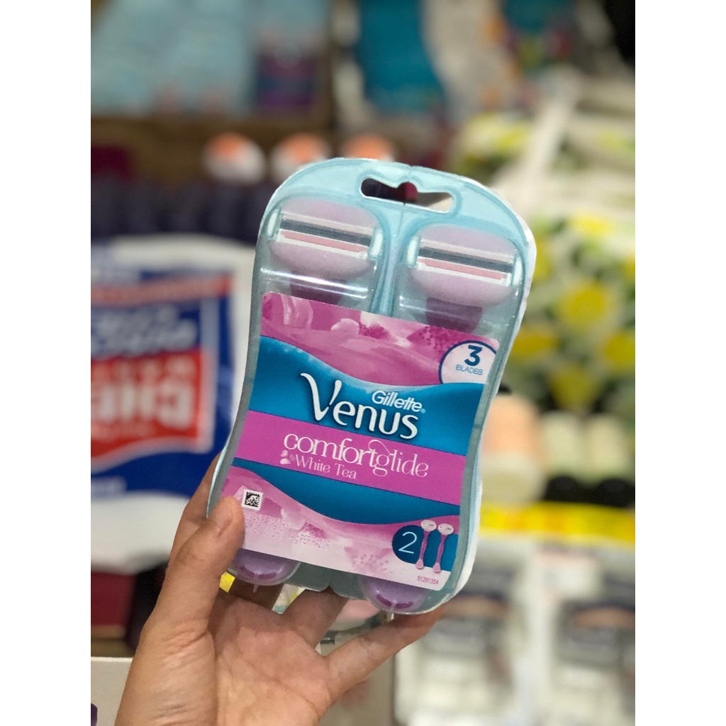 BỘ DAO CẠO 3 LƯỠI VENUS GILLETTE COMFORTGLIDE WHITE TEA CÓ 12 ĐẦU THAY