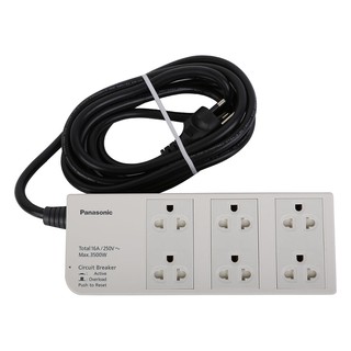 Ổ Cắm Có Dây 6 Ổ Cắm Panasonic WCHG2836 - Bảo Hành 12 Tháng