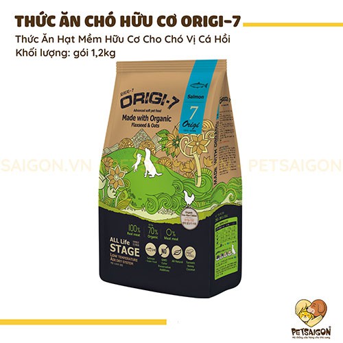 [CHÍNH HÃNG] THỨC ĂN HẠT MỀM HỮU CƠ ORIGI-7 CHO CHÓ - GÓI 2KG