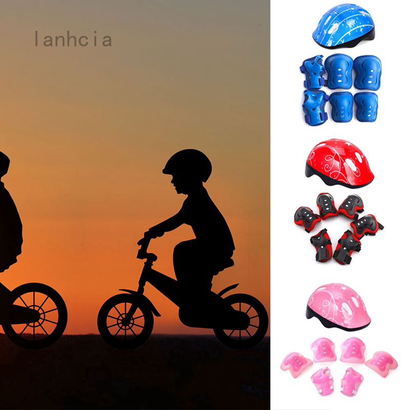 Bộ Nón Bảo Hiểm Và Đệm Khuỷu Tay Đầu Gối Cho Bé