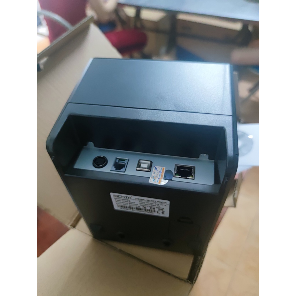Máy in chốt đơn, livestream, TPOS, Máy in 2 cổng kết nối USB+LAN
