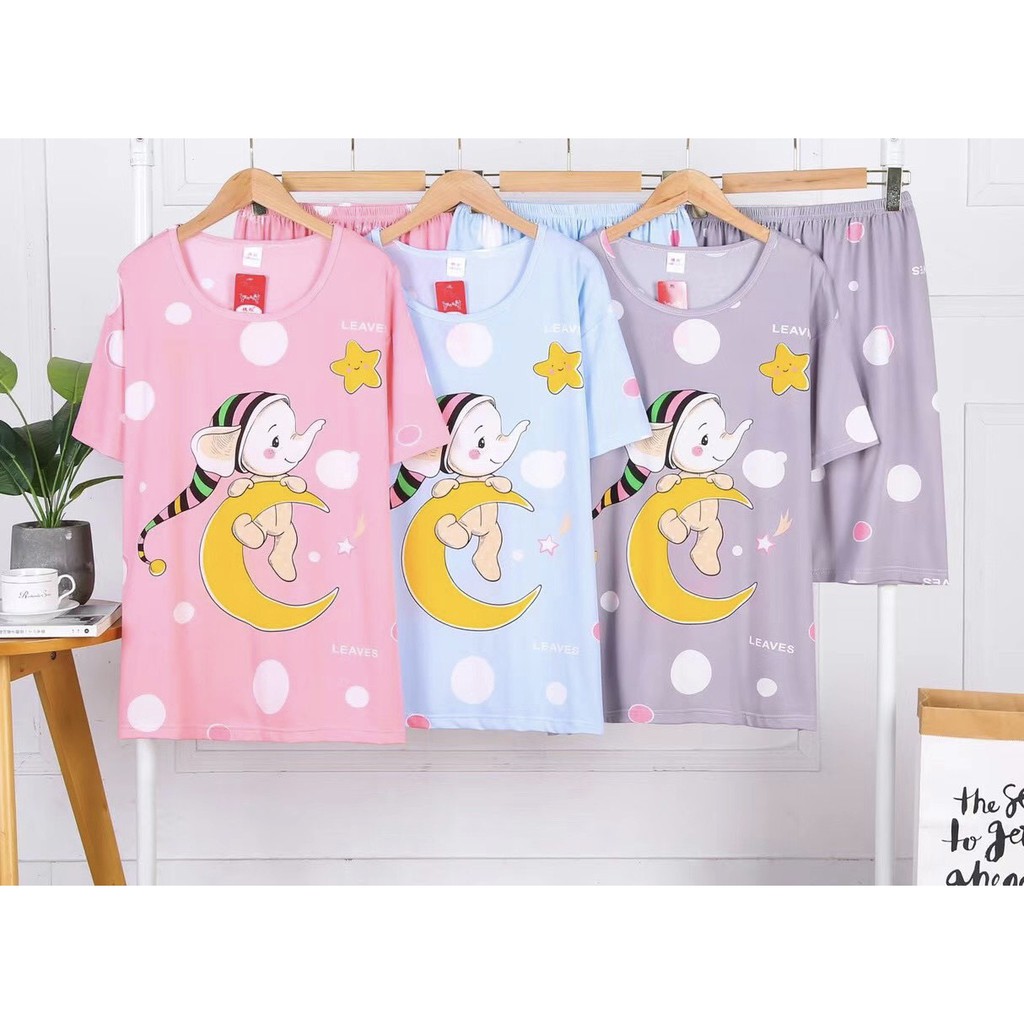 đồ bộ mặc nhà dễ thương, đồ ngủ size to, bộ mặc nhà, bộ thun mặc nhà, đồ ngủ nữ, bộ thun Quảng Châu, đồ bộ nữ