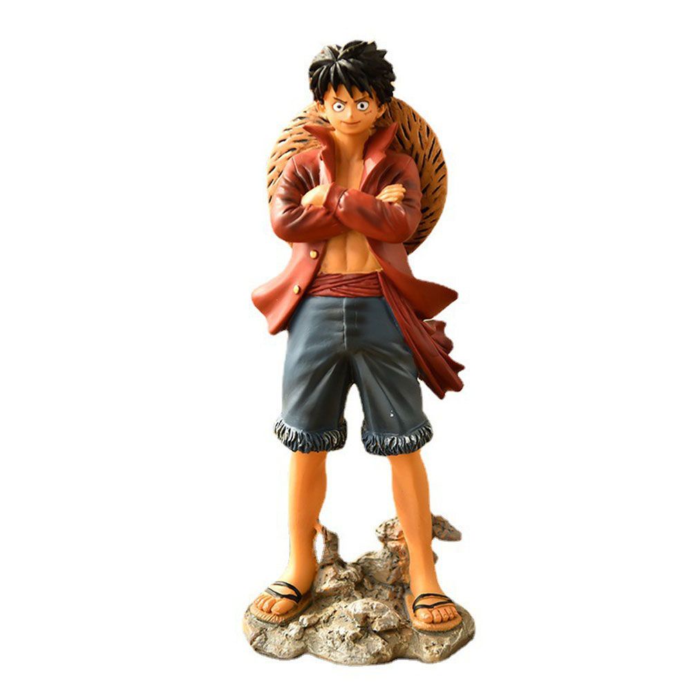 Mô Hình Nhân Vật Luffy Đội Nón Rơm Trang Trí