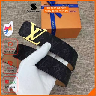 THẮT LƯNG DA, Dây nịt dây da - Họa tiết VL - mặt khóa VL mặt trắng - vàng cá tính riêng, hàng hiệu