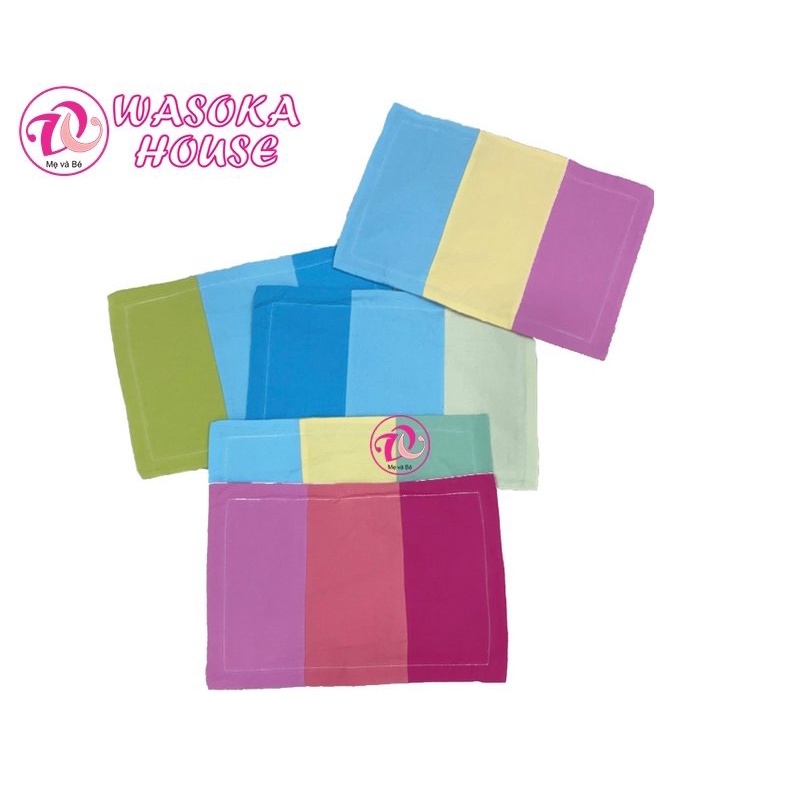 Vỏ gối nằm cho trẻ em nhiều kích cỡ, vải cotton cara mềm mát đắp họa tiết ô tô hình sao dễ thương