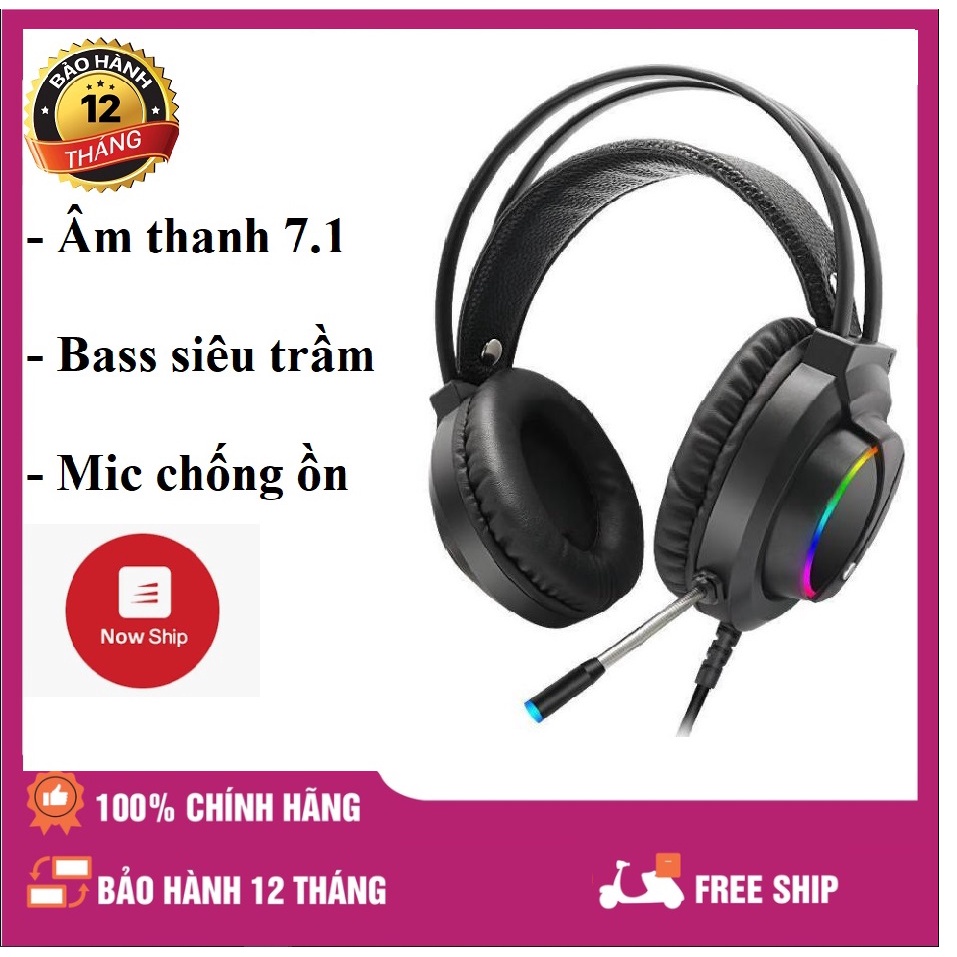 Tai nghe chụp tai gaming TUNER K1 âm thanh vòm 7.1 dành cho game thủ, chính hãng bảo hành 12 tháng