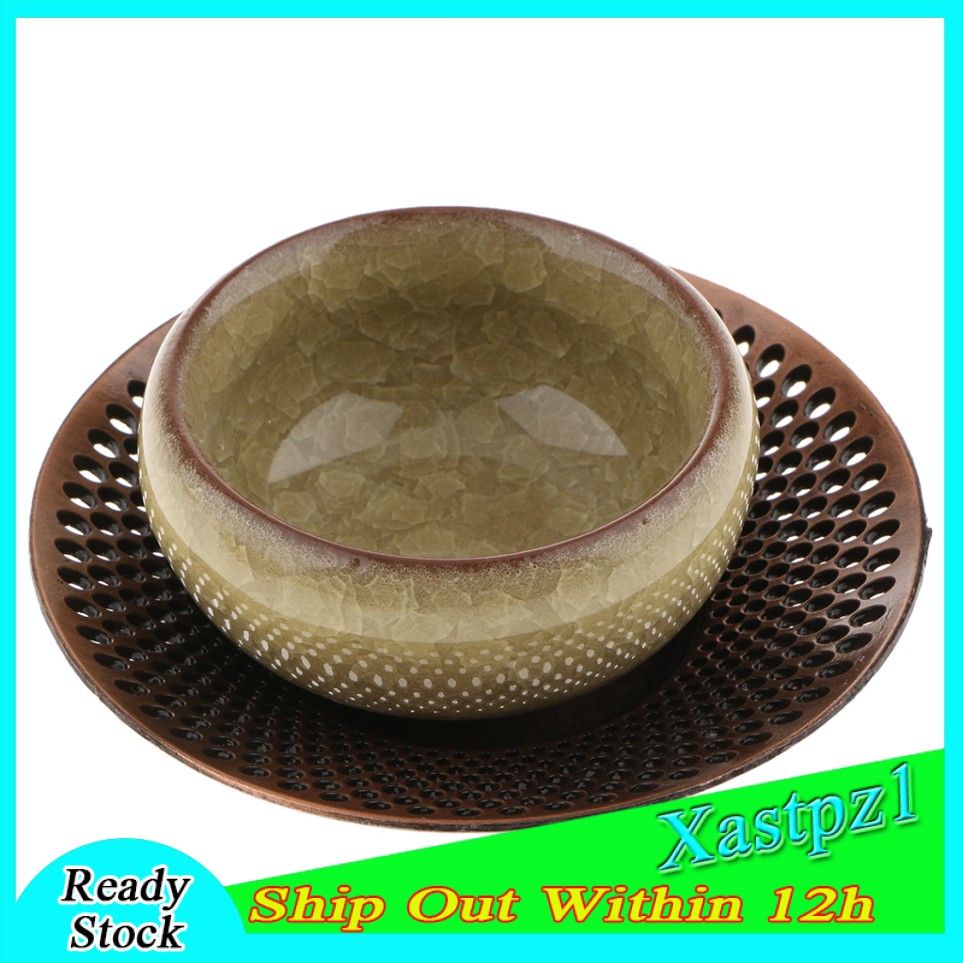 [Ready Stock] Alloy Teacup Coaster Coffee Cup Mat for Kung Fu Tea Fittings