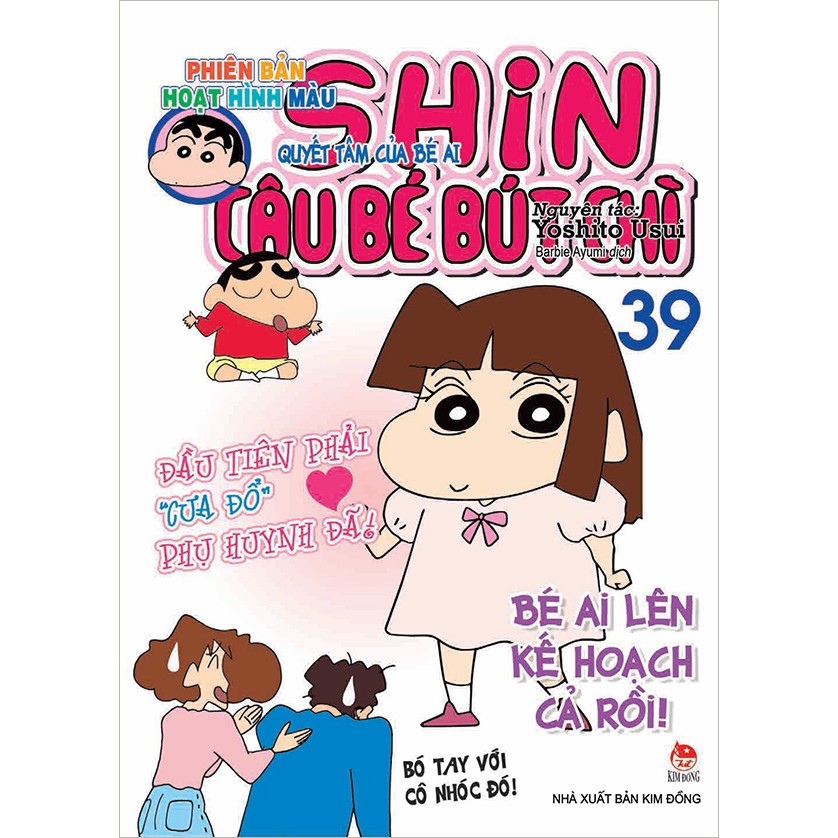 Sách - Shin Câu Bé Bút Chì (Phiên Bản Hoạt Hình Màu) - Tập 39