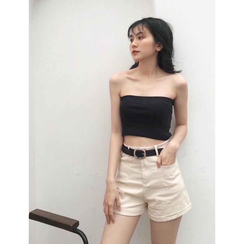 Áo hai dây/Áo ống Croptop - dáng ôm Body - chất vải Cotton thun mềm mịn co dãn tốt