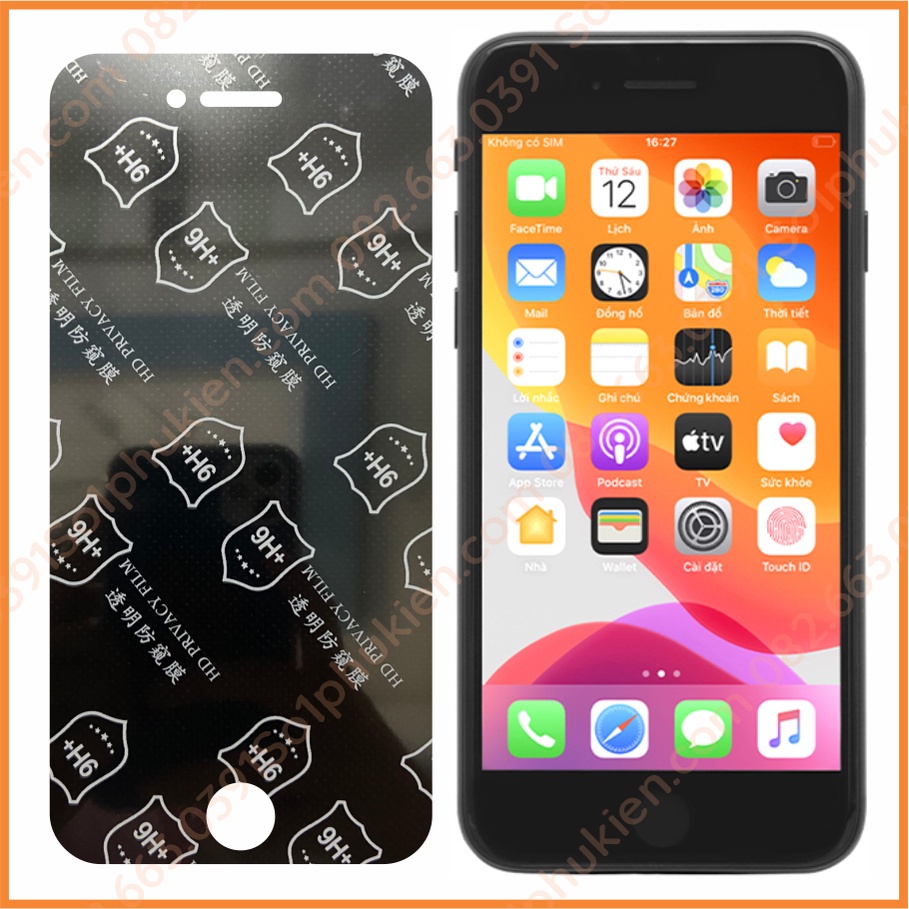 Dán cường lực chống nhìn trộm Iphone se 2020 iphone se 2022 dẻo nano