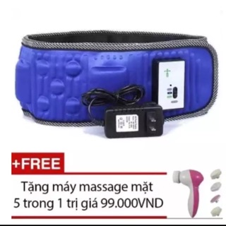 Đai massage đánh tan mỡ bụng giảm béo + tặng massage mặt