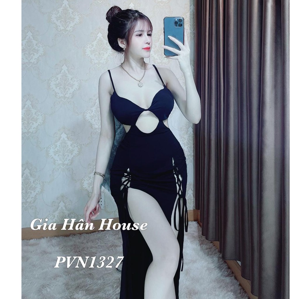 [Mã FATHANG5 giảm 10K đơn 50K] Đầm hở eo xẻ tà 2 bên | BigBuy360 - bigbuy360.vn