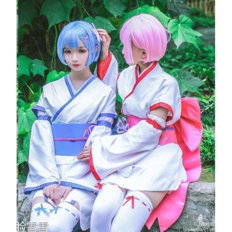 Set cosplay ram rem rezero phiên bản kid