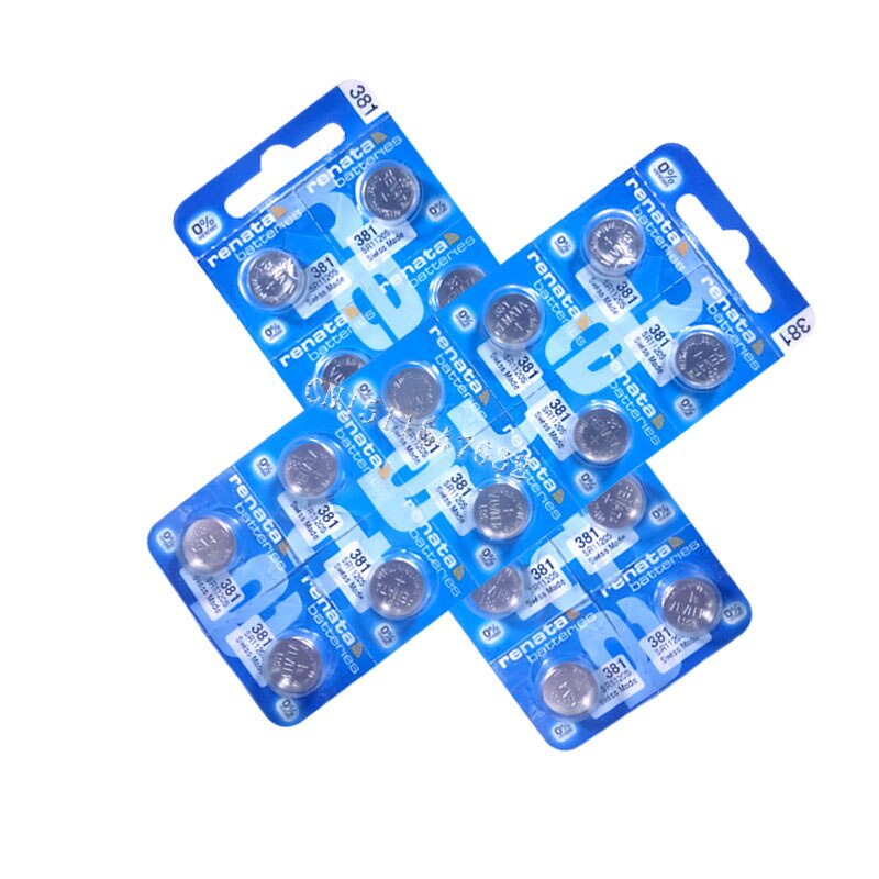 Pin đồng hồ Thụy Sỹ RENATA 381 / SR1120SW oxit bạc Made in Swiss (Dạng Vỉ 10 Viên)