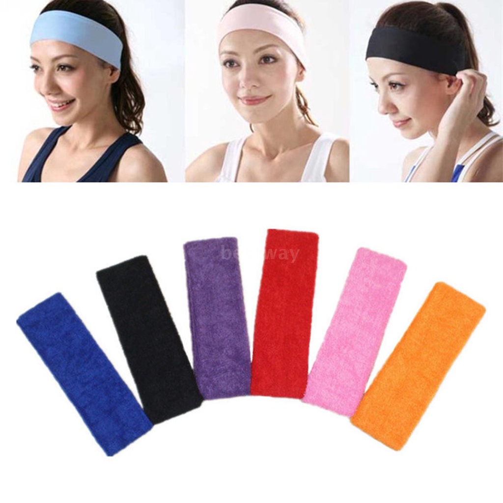 Băng đô thể thao co giãn thấm hút mồ hôi tiện dụng khi tập luyện thể thao yoga gym bóng rổ